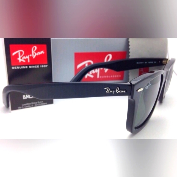 LIKE NEW RayBan Wayfarer Black RB2140 Men /Women Sunglasses - Picture 5 of 16